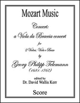 Concert: a Viola da Braccia concert Orchestra sheet music cover